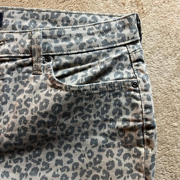 NYDJ Chico's Women 12 Skinny Ankle Jeans Jegging Lift‎ Tuck Cheetah Animal (R) - Picture 3 of 10